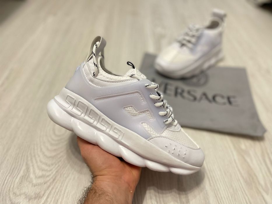 Adidasi Versace CHAIN Baieti |Barbati |Albi&Negrii Adidasi Baieti Fete