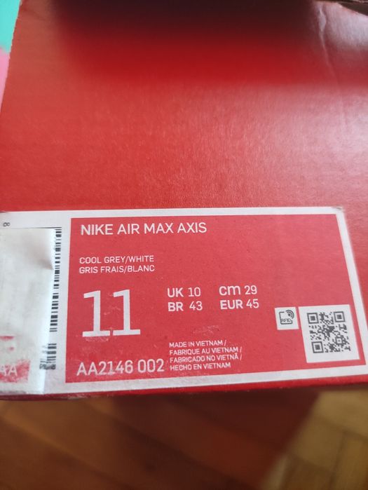 Nike Air Max Axis Cool Grey White