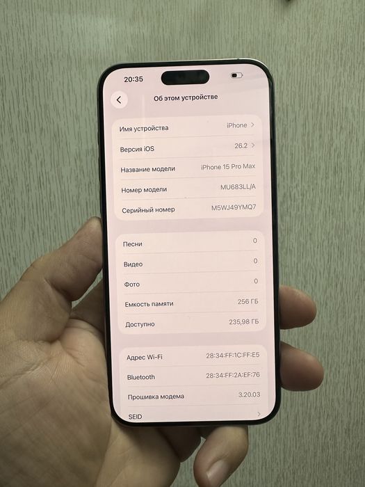 iphone 15 pro max 256gb LL/A Amerika esim