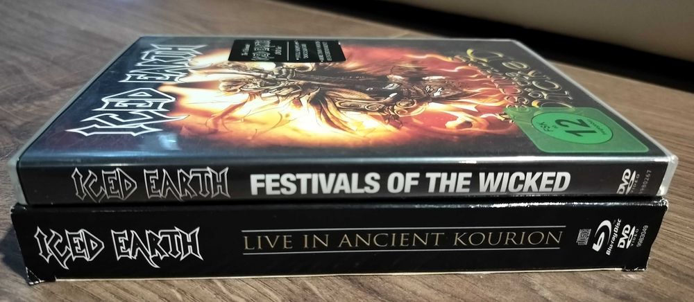Iced Earth colectie DVD Blu-ray CD