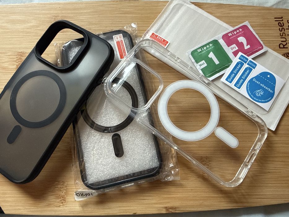 Iphone 16pro кейс + скрийн протектор само за 7€