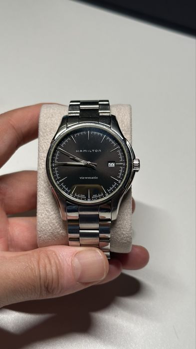Часы Hamilton Jazzmaster Viewmatic Automatic (оригинал, сапфир, сталь)