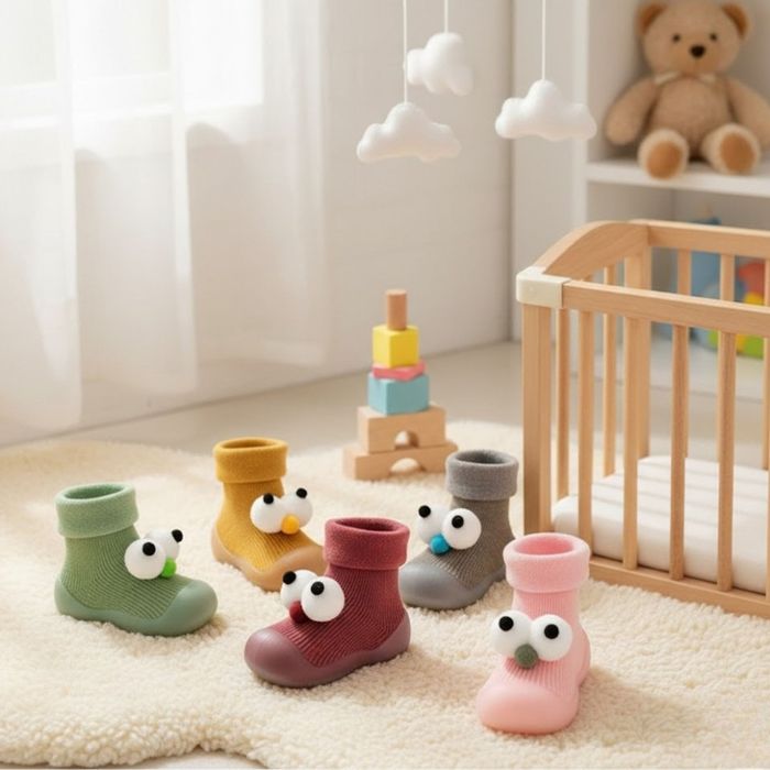 Детски есенни обувки с чорап и очички, различни номера и цветове W SHO