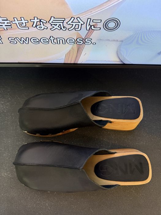 Saboti MANGO din piele