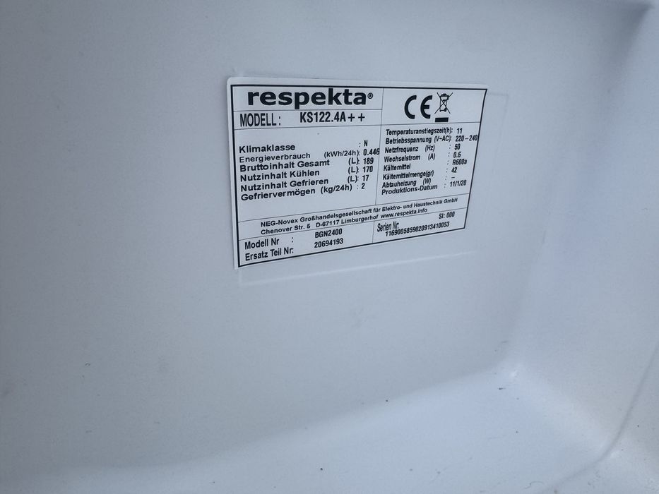 Frigider cu Congelator ca nou marca Germană650 lei Ofer Transport Grat