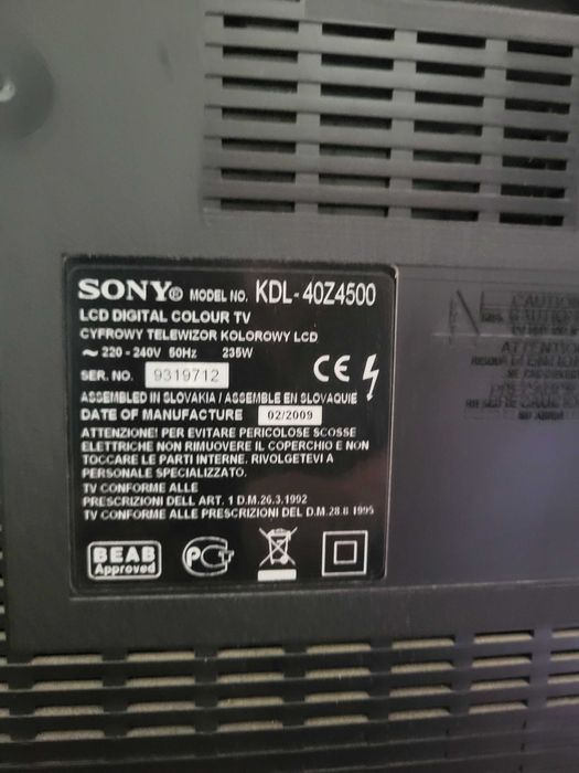 Телевизор Sony на запчасти