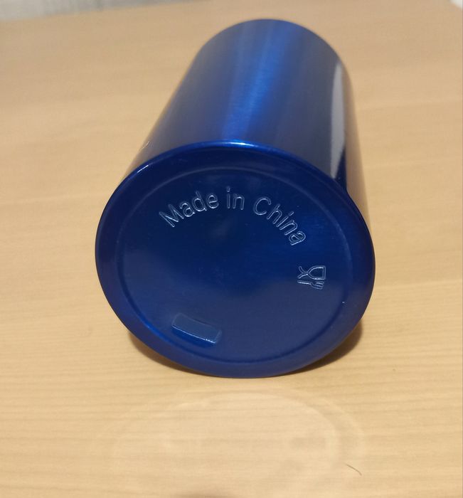 Метална бутилка, цветна, с карабинка, 400 мл.