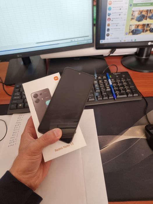 Redmi note 13 8+4/256gb ideal ochilmagan usta kurmagan aybi yuq toza