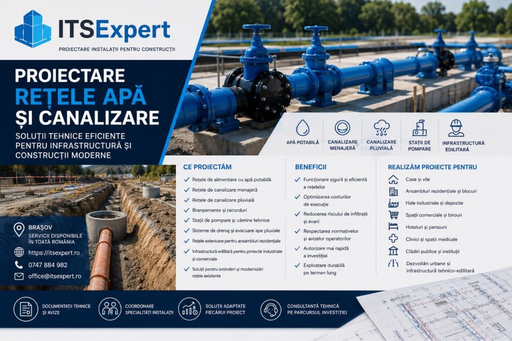 Proiectare Instalații | DTAC | PT | DDE | Avize ISU și SGA | ITSExpert Brașov