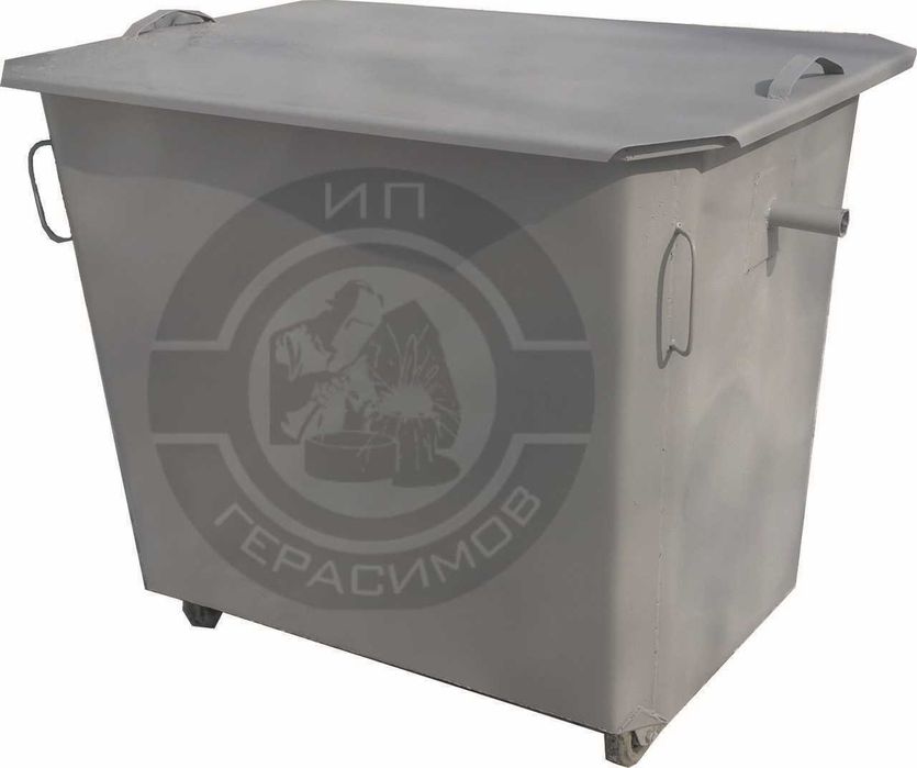 Контейнеры для мусора 1,1 куб. с крышкой на колесах (в т. ч. НДС 16%)