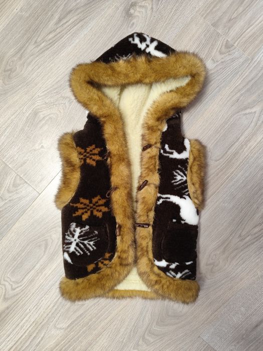 Vestă lână traditionala copii