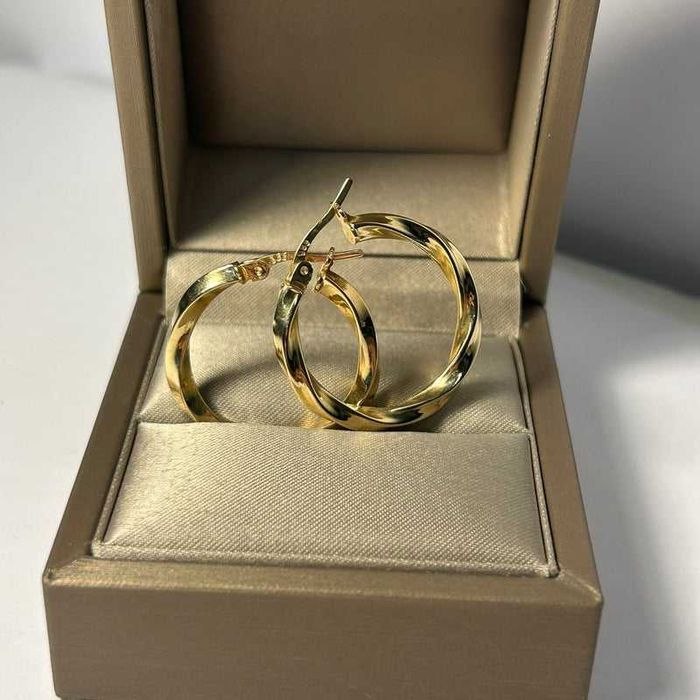 Cercei creole răsucite din aur 14K – 3,56 g