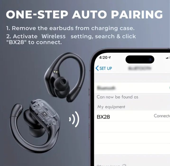 Căști wireless LIFEBEE cu microfon incorporat