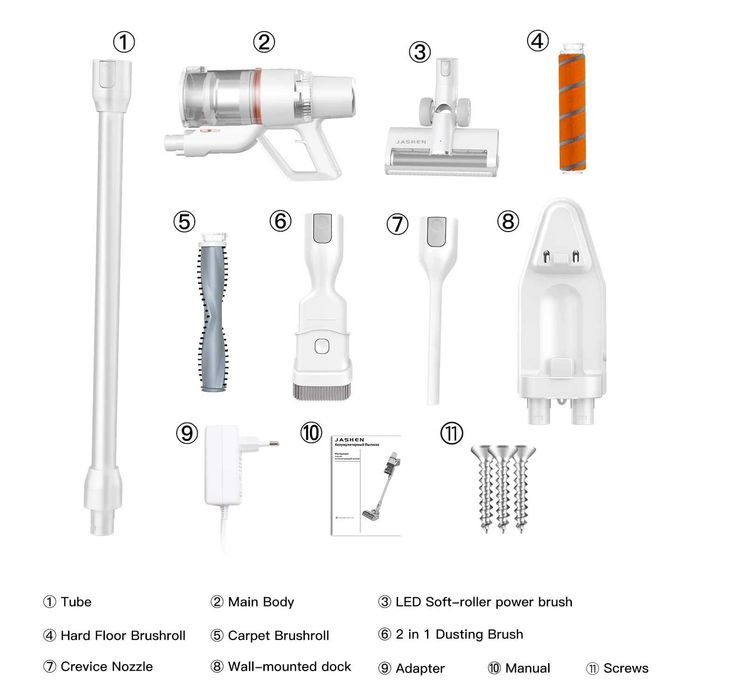 Вертикална Прахосмукачка JASHEN S16E, 350 W мотор, 25,2V, НЕ РАБОТИ!