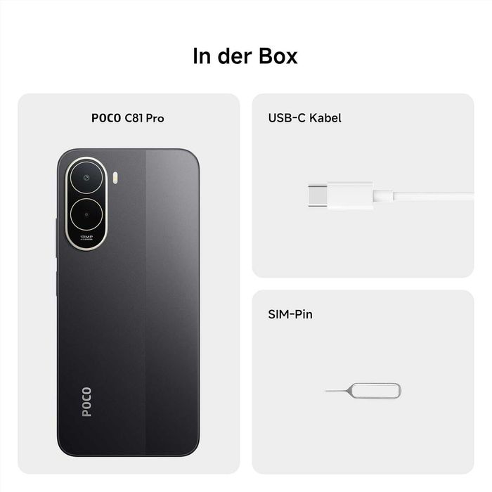 Xiaomi Poco C81 Pro 256GB 4GB RAM Dual-SIM, Черен