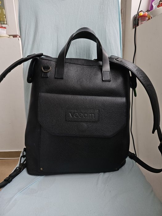 Rucsac de piele -negru