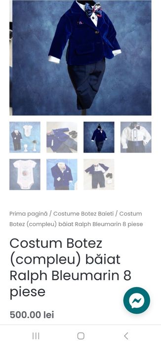 Costum bebe 6-9 luni