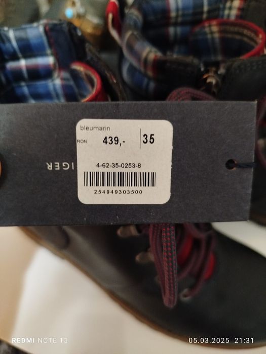 Ghete din piele Tommy Hilfiger