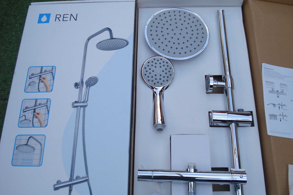 Coloane de dus Ren-Adora-Grohe-Hansgrohe cu termostat si antioparire