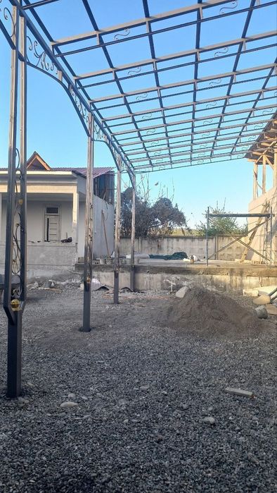 Суриток Навес киламиз. Кантинер профиль материалидан.