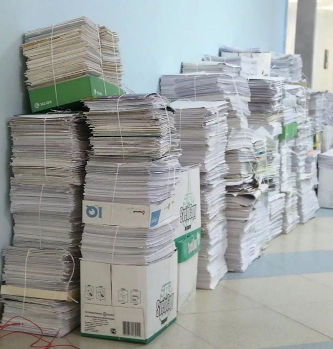 Karobka maklatura karton oq qogʻoz