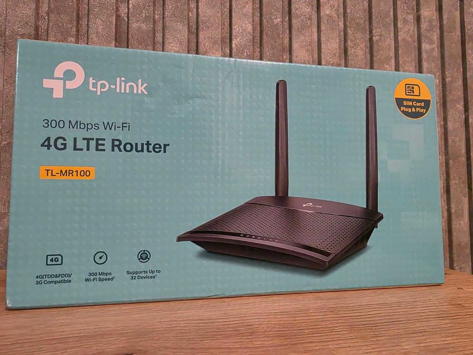Рутер TP-LINK TL-MR100 4G, 150 Mbps, WLAN 2.4GHz, Plug and Play