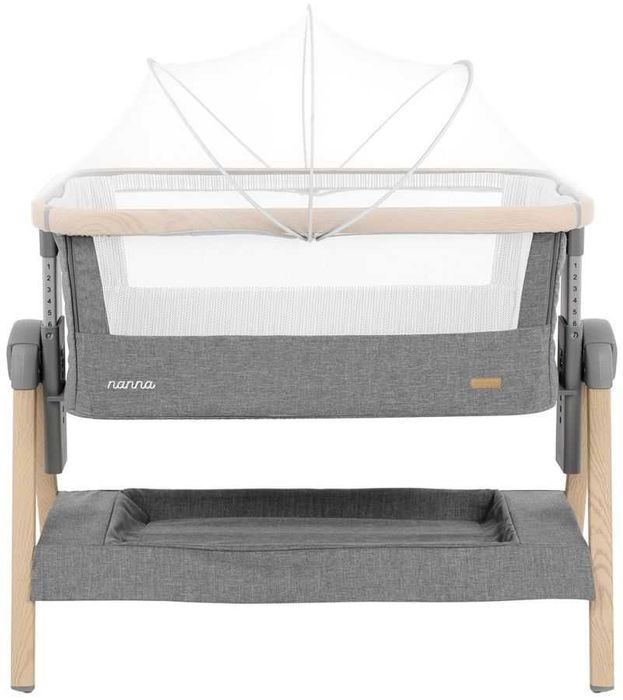 Бебешка кошара KikkaBoo - Nanna, тъмносив меланж