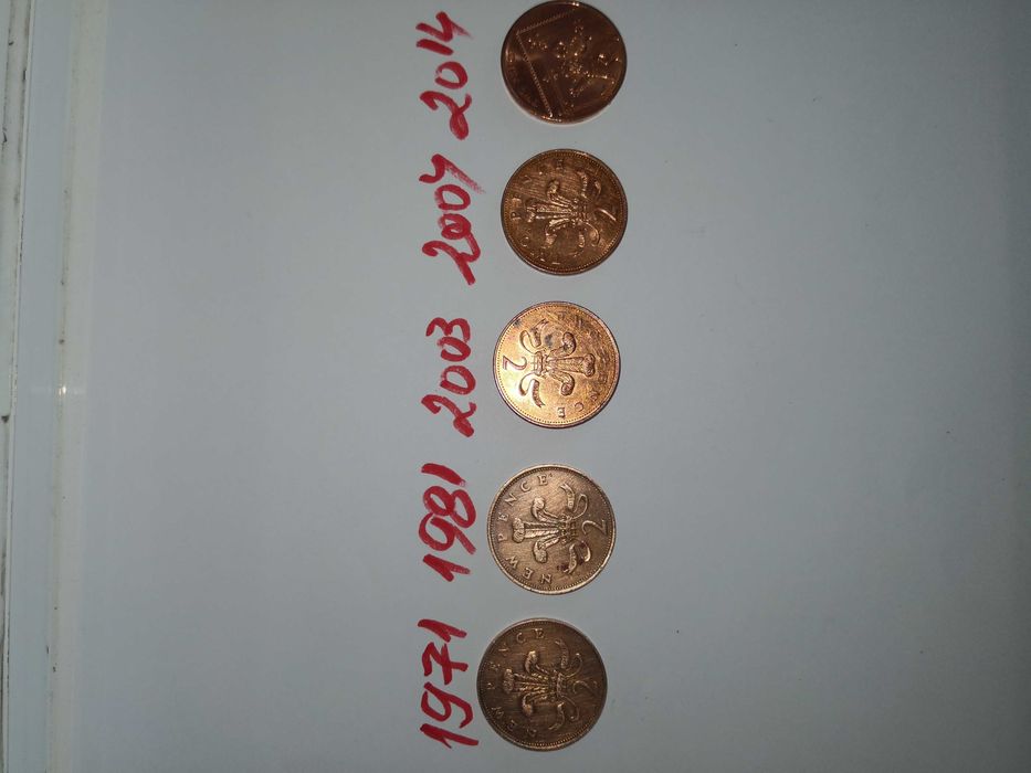 Продавам, Монети от Великобритания