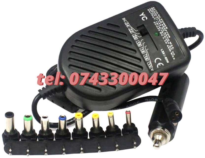 Incarcator Universal Pentru Laptop Pentru Auto Alimentare La 12v