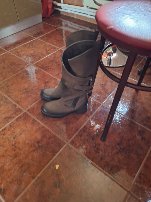 Cizme piele antiderapante