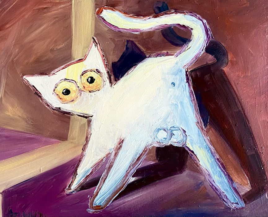 Картины маслом коты