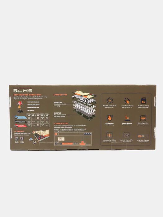 Механическая игровая клавиатура Bloody S98 (AVIATOR) RED SWITCH++