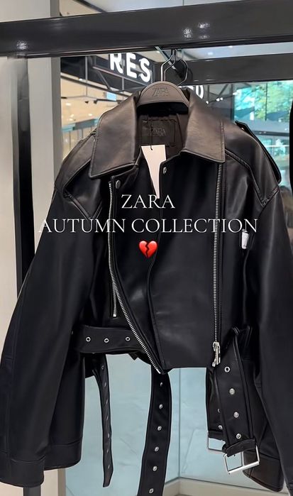 Кожаная куртка Zara