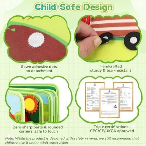 Нова Монтесори фермерска книжка 25 в 1 за фина моторика 1+ години дете