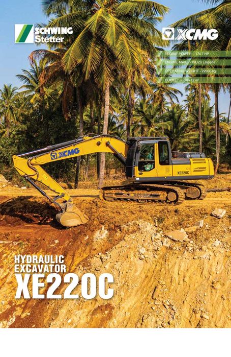 на складе Гусеничный карьерный экскаватор  XE220C   1,2