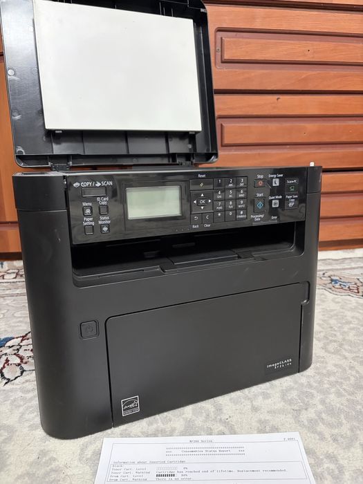 Canon mf261dw printer scaner kserokopiya orqa oldi pechat holati ideal