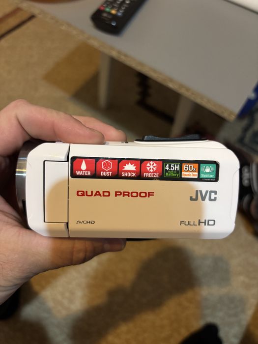 Camera video JVC GZ-R15WE, Full HD, Alb