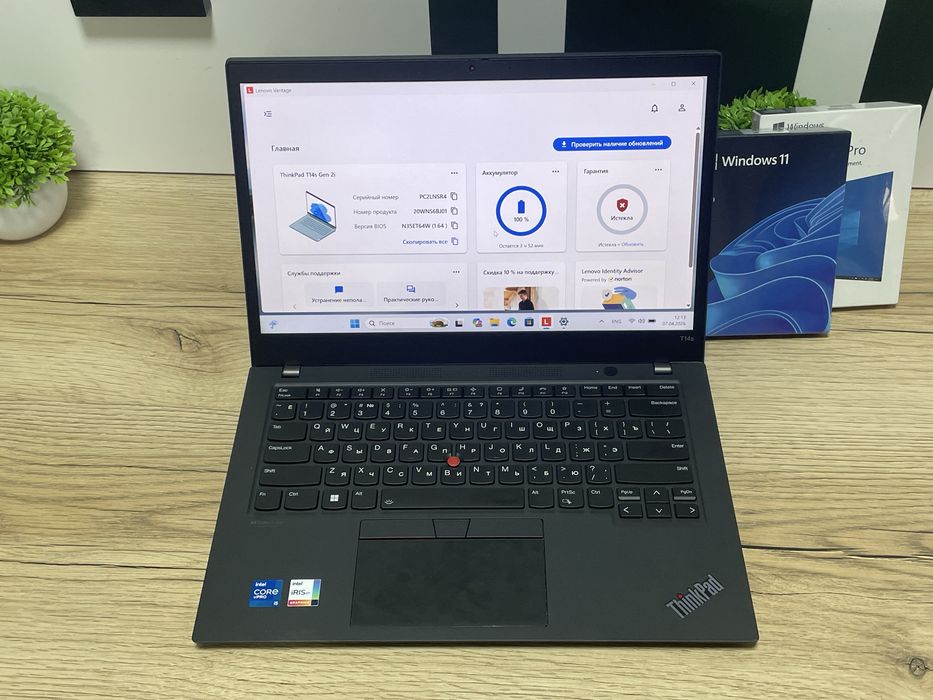 Lenovo ThinkPad T14s Gen 2 (i5 11th/16GB/256GB), батарея 100%, office