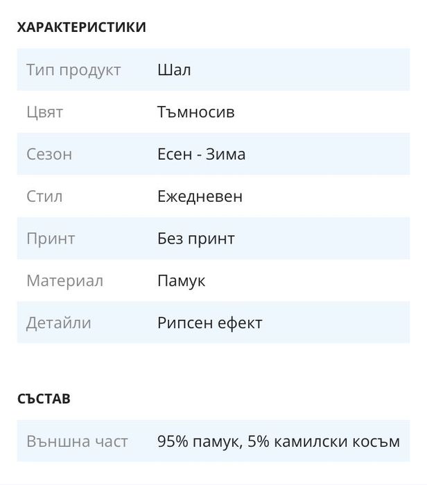 Tom Tailor - Рипсени шал, тъмно сив