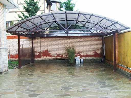 Навесы из поликарбоната любых размеров от 4-8 рабочих дней