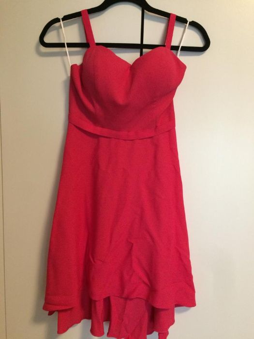 Rochie scurta asimetrica fucsia
