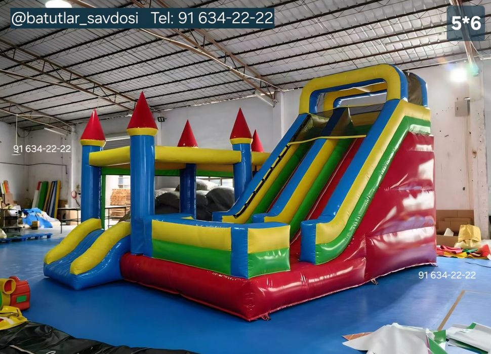 Batut, Батуты, Надувной батут, Каркасный батут, Atraksionlar