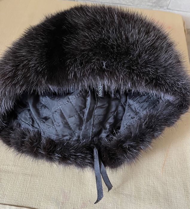 Стильная норковая шапка