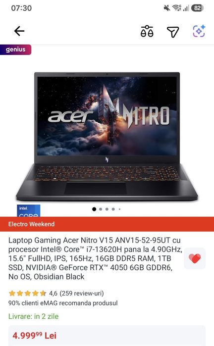 Laptop Acer Nitro