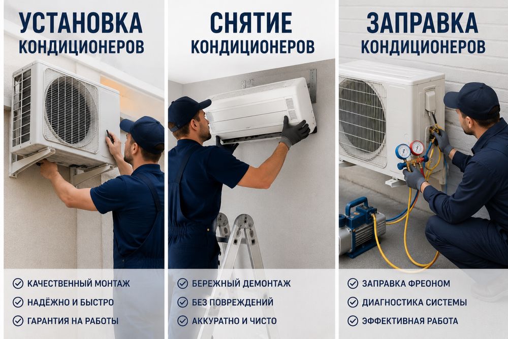 Установка кондиционер