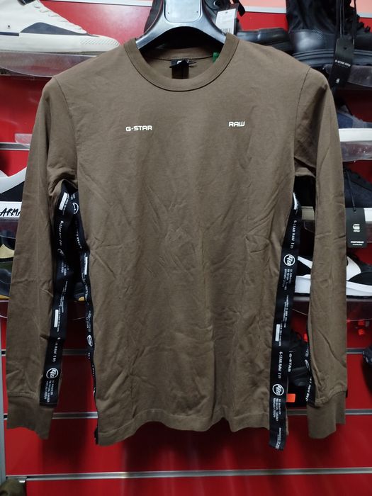 Оригинална блуза G-Star Raw Logo Tape S нова мъжка фланела