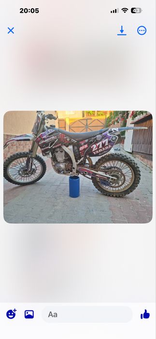 Cross yamaha yzf