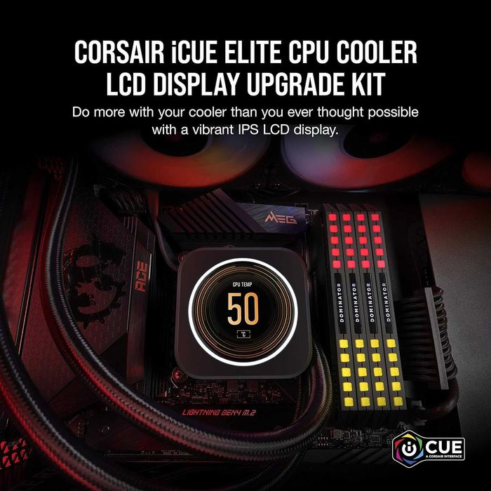 Corsair iCUE ELITE LCD Upgrade Kit, display IPS 2.1”, nou