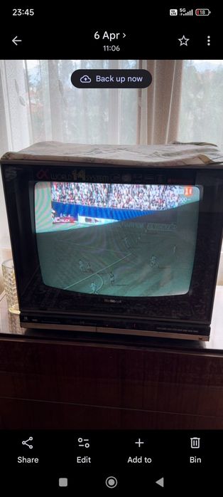 Ретро National TC-Al2600 Quintrix World 14 system винтидж телевизор тв