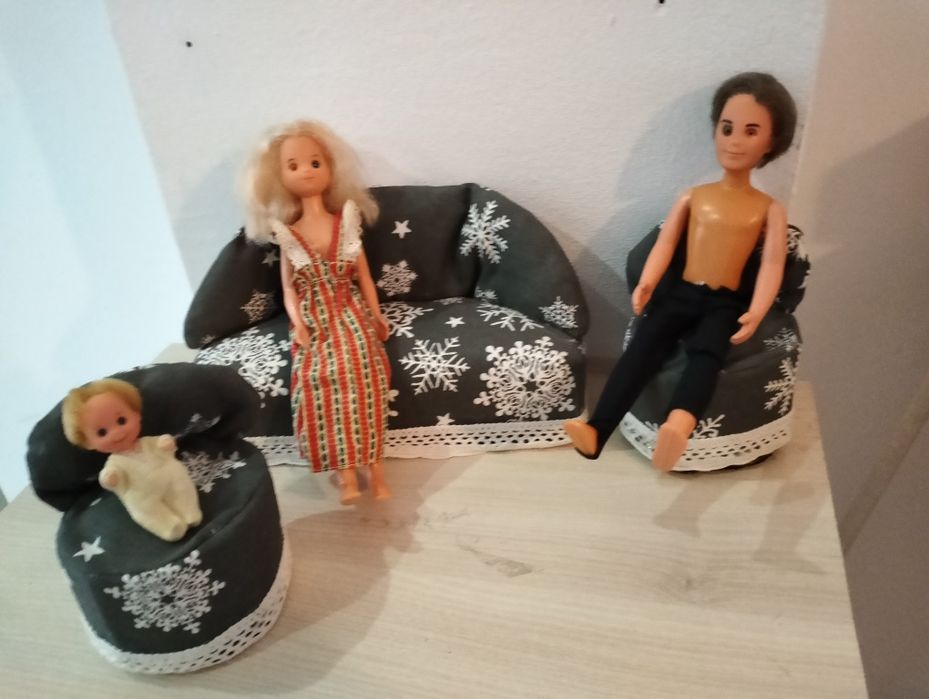 Set păpuși Barbie Family vechi